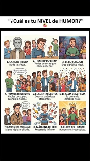 "¿Cuál es tu NIVEL de HUMOR? 😛