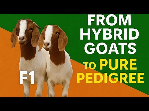 How crossbreeding works – How to move from hybrid goats to pure pedigree lines in goat farming