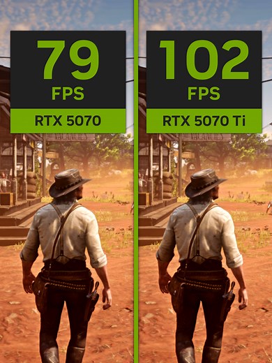 RTX 5060 vs 5070 vs 5070 Ti: Red Dead Redemption 2 GPU Test