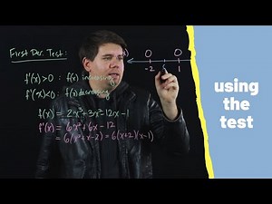 Lit Calculus 43: First Derivative Test