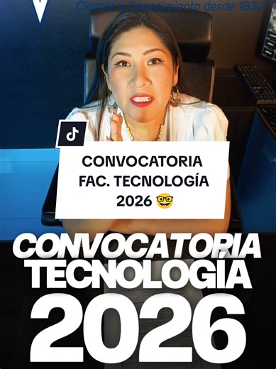 ​🛑 ¡ATENCIÓN COCHABAMBA! Convocatoria Tecnología UMSS 2026 🎓✨ ​¿Quieres asegurar tu cupo en la Facultad de Ciencias y Tecnología de la UMSS este año? El momento de prepararse es AHORA. 🚀 ​No dejes tu ingreso a la suerte ni al último momento. Si vas a postular a Ingeniería de Sistemas, Informática, Civil, Industrial o cualquiera de las carreras del área, necesitas la mejor preparación. ​🔥 ¡NUEVO CURSO DE PREPARACIÓN 2026! 🚀 ​📚 Clases desde cero: Matemáticas, Física, Química y todo lo que ex