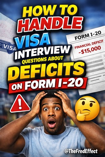 How To Handle Visa Interview Questions About Deficits (Bank Statements) | The Fred Effect