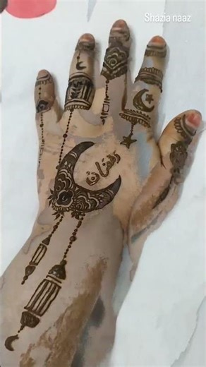 Ramadan Mubarak 🤗🤗 apply by Shazia naaz mahendi art🥰😊#shorts#trending #trendingshorts