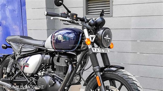 Royal Enfield Meteor 350 Scrambler Dual Exhaust - Modified By Modbike