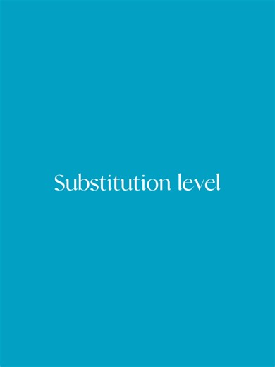 SAMR Model: Substitution Level