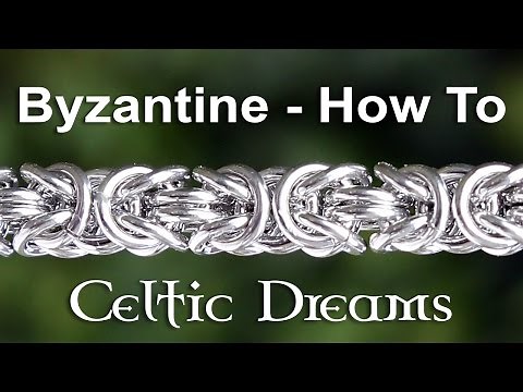 How To Make Byzantine Chain Mail Maille Bracelet or Necklace - Best Tutorial in 1080 HD Macro