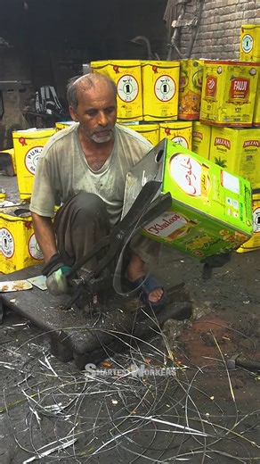 18M views · 26K reactions | Recycling and Making of Oil Tin Boxes | Factory Process #Recycling | Smartest Workers | Facebook