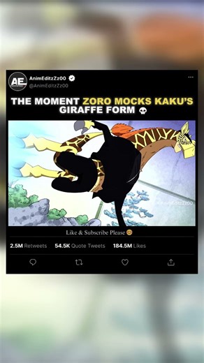 「 The Moment Zoro Mocks Kaku’s Giraffe Form 💀」- EDIT | #onepiece #shorts #zoro #kaku