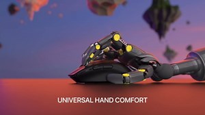 FANTECH ARIA XD7 Wireless Gaming Mouse Pixart 3395 Gaming Sensor 26000 DPI, HUANO Switches, Super Lightweight 59 Grams and Ambidextrous Egg Shape, 3 Mode Connectivity, Black