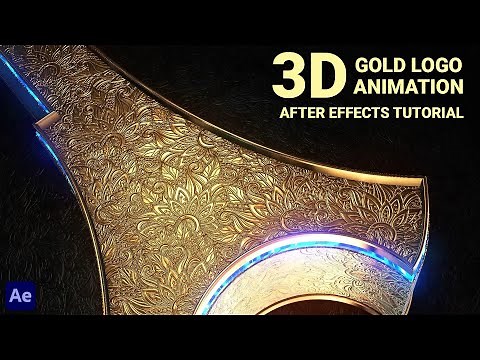 How to make 3D Gold Logo Animation | After Effects Tutorial - Element 3D