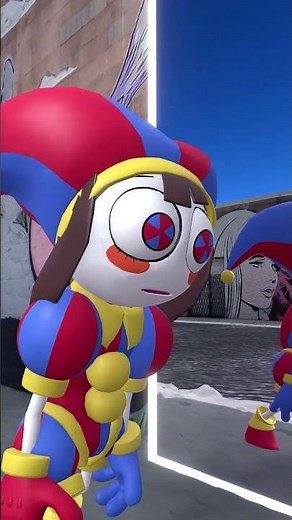 Pomni Monster in the Mirror & Jax #theamazingdigitalcircus