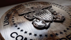 US Navy Officer's Crest - Free Customization! Navy Officer Retirement Plaque - Veteran-made in the USA - Etsy