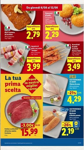 Lidl flyer from August 6 to August 12, 2026