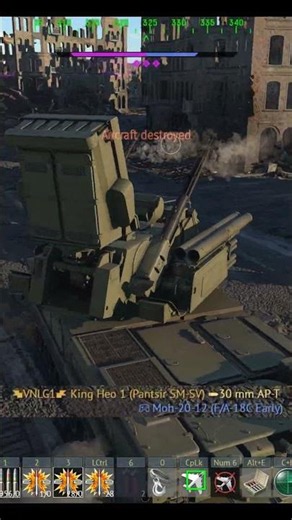 🇷🇺 USSR Top Tier Combo | BMPT + Pantsir SM-SV in Ground Realistic Battles #warthunder #shorts