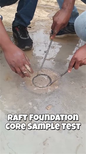 Raft Foundation Core Sample Test #CoreSample #RaftFoundation #ConcreteTesting #CivilEngineering