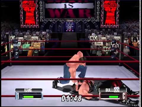 WWF No Mercy Championship Mode - Hardcore Title with Kane