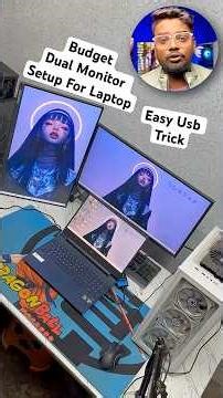Dual Monitor Setup on Laptop 🔥 | Easy USB Trick