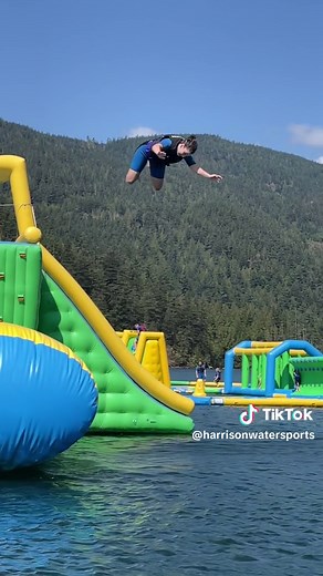 Diving into monday like 🍑#harrisonhotsprings #harrisonwaterpark #harrisonwatersports #waterpark #inflatablewaterpark #justuptheroad #bumperboats #seadoo #jetski #harrisonlake #chilliwack #hotsprings # inflatables #vancouver #vancouverbc #britishcolumbia #thefraservalley #explorebc #summer #summer2023 #tourismharrison #bc #canada #vancouverisawesome #explorebcawesome #bcroute7