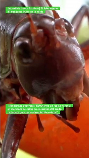 [Incredible Insect Archives] El Saltamontes:El Banquete Dulce de la Tarde #4k #insects #asmr #nature