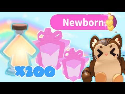 Aging Up Pets for Purrowl! | Adopt Me Birthday Update Roblox | Riivv3r