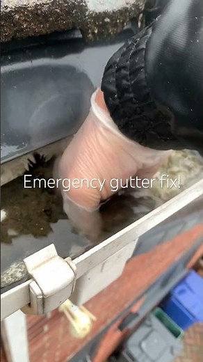Emergency! How to fix a leaking gutter