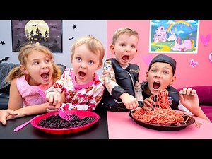 Défi des couleurs pour cinq enfants