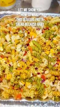 Creamy Seafood Pasta Salad 🍤🦀 | Easy & Delicious Recipe