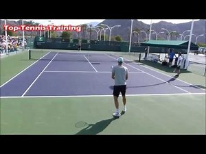 Tomas Berdych Training - Clean Hitting | Court Level View
