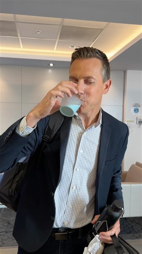 Trying the blue milk from Star Wars. Tastes like vanilla. If vanilla was blue. @trumoo For the uninitiated: In the Star Wars universe, the blue milk is called “Bantha milk” or “Blue milk”. It is a liquid which is produced by a female bantha, a large, hairy, mammalian creature native to the planet Tatooine. Luke Skywalker can be seen drinking this milk in Star Wars: Episode IV – A New Hope (1977). The milk has also made appearances in other Star Wars media, including the more recent series The Ma