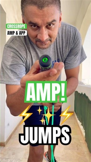 Skipping rope workout Crossrope amp and app / jump rope beginner workout #shorts