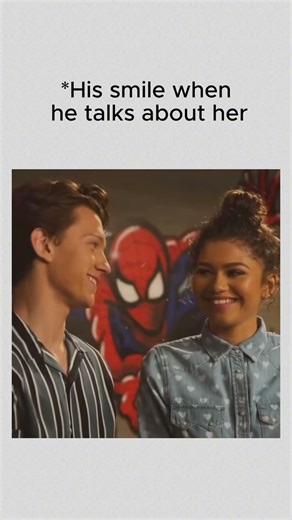 His Smile When He Talks About Her 😍❤️ #Tomdaya #TomHolland #Zendaya