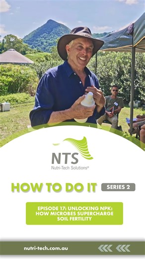 🌱 How to Do It Series 2 | Episode 17: Unlocking NPK: How Microbes Supercharge Soil Fertility Microbes = nature’s secret to thriving soil & nutrient-rich crops. This Christmas, go natural and leave synthetic fertilizers behind. 👉 Watch now & unlock the future of farming: https://blog.nutri-tech.com.au/rethinking-npk-microbial-solutions-episode-17-how-to-do-it-series-2/ #UnlockingNPK #MicrobesSuperchargeSoilFertility #HealthySoils #FarmSmart #GraemeSait #NTSNutriTechSolutions #NTSHealth #Nutriti