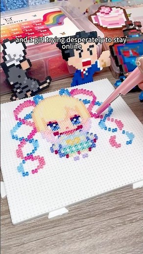 Pixie Beads Character Building | DIY Mini 2.6mm Fuse Bead Art | Pixel Pattern Ideas #fusebeads #diy