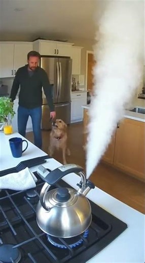 ☕🐶 Dog Pulls Owner From “Exploding” Kettle Panic