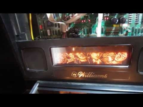 1998 Williams Bally Monster Bash pinball repair wpc95; scrolling dot matrix display DMD