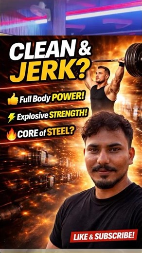 Clean & Jerk – 1 Exercise Full Body Blast 🔥 #youtubeshorts