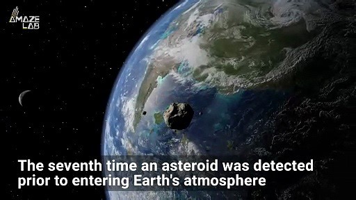 Scientists spot blazing asteroid just hours before impact
