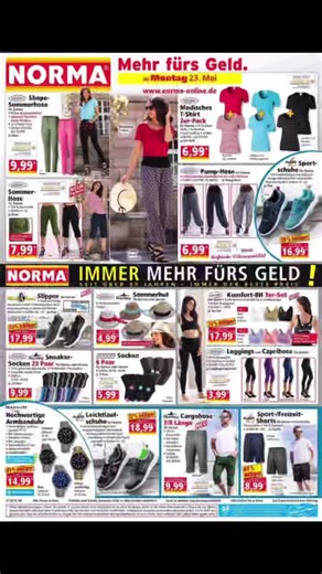 Am Montag der 23.5.2022 In Norma #Werbung #Norma #Zeitschrift #ab 23.5.2022
