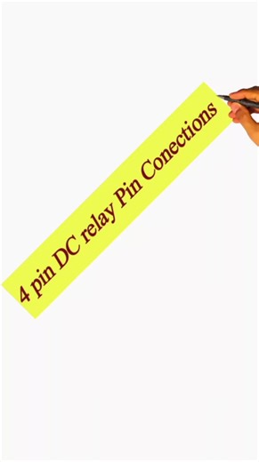 ‏4 Pin DC relay wiring #autoelectrician #relay