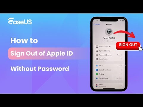 How to Sign Out of Apple ID Without Password | 2 Ways