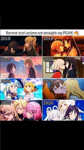 Recent Yuri Anime keeps getting better every year! 🌸✨ Which one is your favorite? 💖