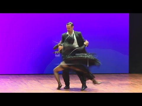 Argentine couple wins final of tango stage category in the Tango World Championship