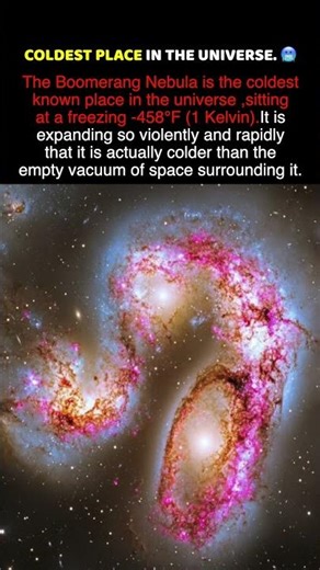 COLDEST PLACE IN THE UNIVERSE 🥶 Boomerang Nebula Colder Than Space Itself