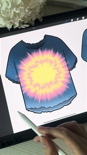 T-Shirt Mockup & Procreate Brushes for Fashion Design - Link in Bio