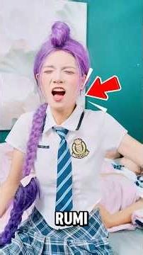 Impossible Rumi Hair Challenge 🧝‍♀️💜😱 #kpop