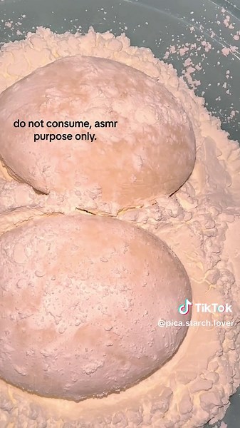 I’m sorry I haven’t post anything, I just had a baby, and I was out of starch. This is maizena scent w shea butter dove, and preparing a clabber girl bowl. #cornstarchasmr