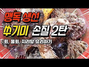 Trimming and cooking poisonous fish.