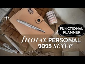 ✨Filofax Original Personal Size Nude Setup Flip Through - Functional Planner using FREE Printables!