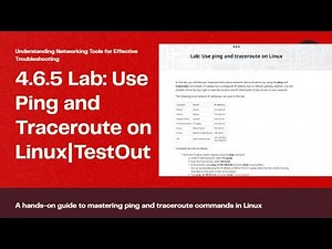 Networking+Lab || 4.6.5 : Use ping and traceroute on Linux