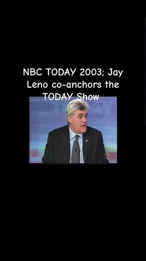 NBC TODAY 2003; Jay Leno co-anchors the TODAY Show (TikTok version)